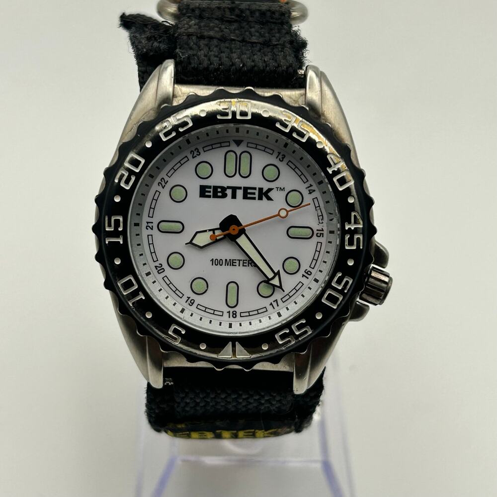 Vintage Eddie Bauer EBTEK Dive-style Quartz Watch Working New Battery